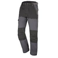 Pantalon renforc&eacute; craft worker, gris charcoal/noir, 65% coton 35% polyester 280 gr/m&sup2;