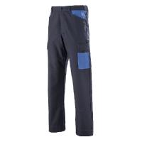 Pantalon facity, navy/bleu royal, 65% coton 35% polyester 300 gr/m&sup2;